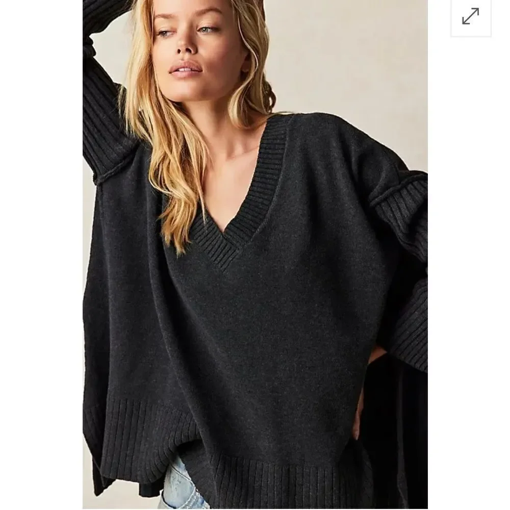 NWT Free People Orion A Line Tunic in Carbon - Picture 5 of 5